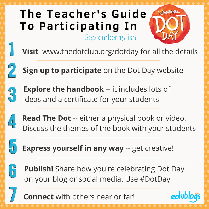 7 Steps To Participating in International Dot Day for Teachers Edublogs -- The Edublogger
