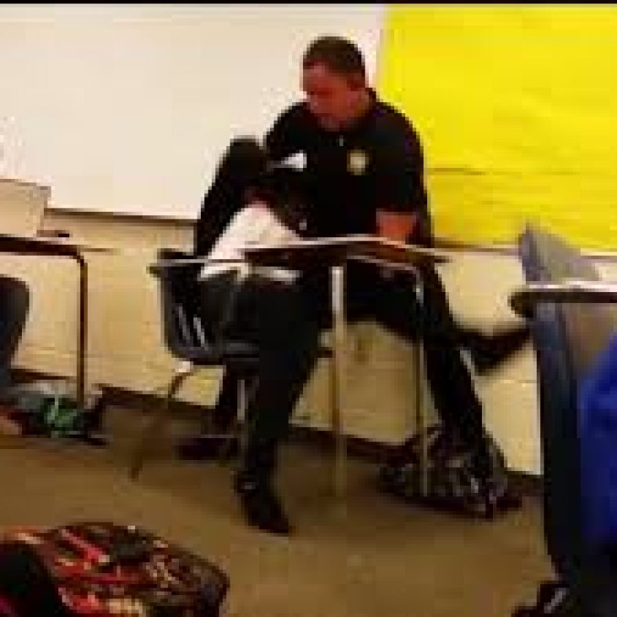 Police in school