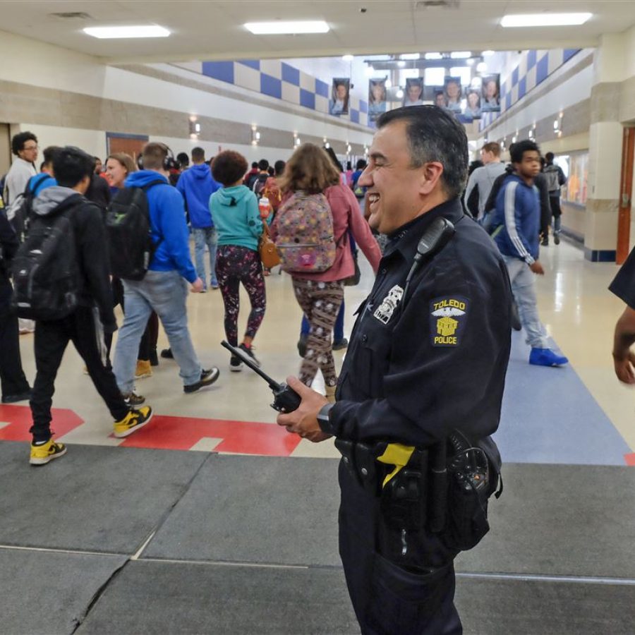 police in school
